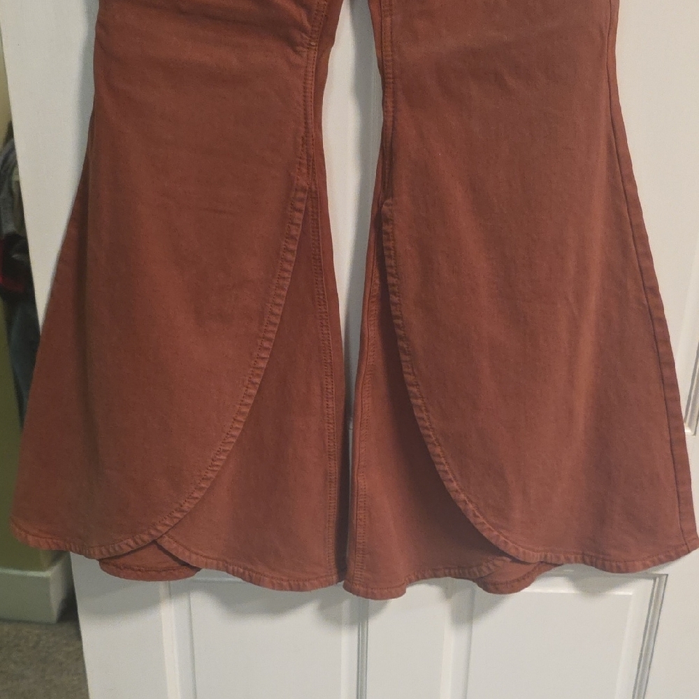 Shyanne Rust Flare & Wide Leg Jeans - Picture 4 of 7